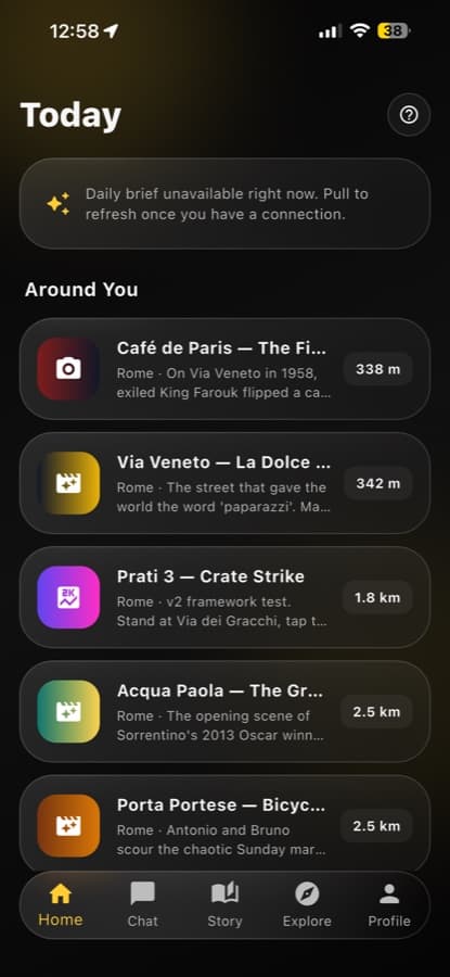 Ciro app — Home · Around you